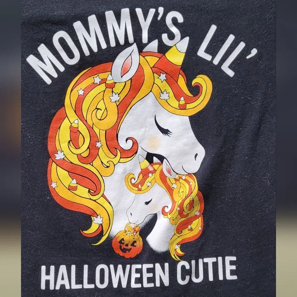 The Children’s Place Size 3T Girl’s Halloween Critter Unicorn Graphic Tee